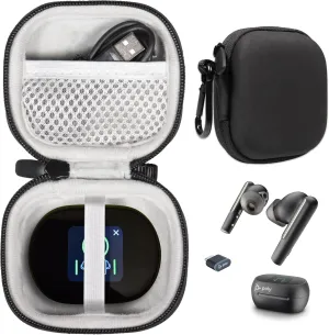 CaseSack Case for Poly Voyager Free 60 , 60, 60  UC, 60 UC True Wireless Earbuds (Black)