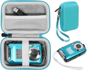 CaseSack Case for Waterproof Camera, Blue, Vinyl, Water Resistant, Camera Enclosure