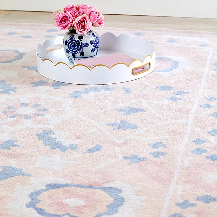Cece Scalloped Tray in White