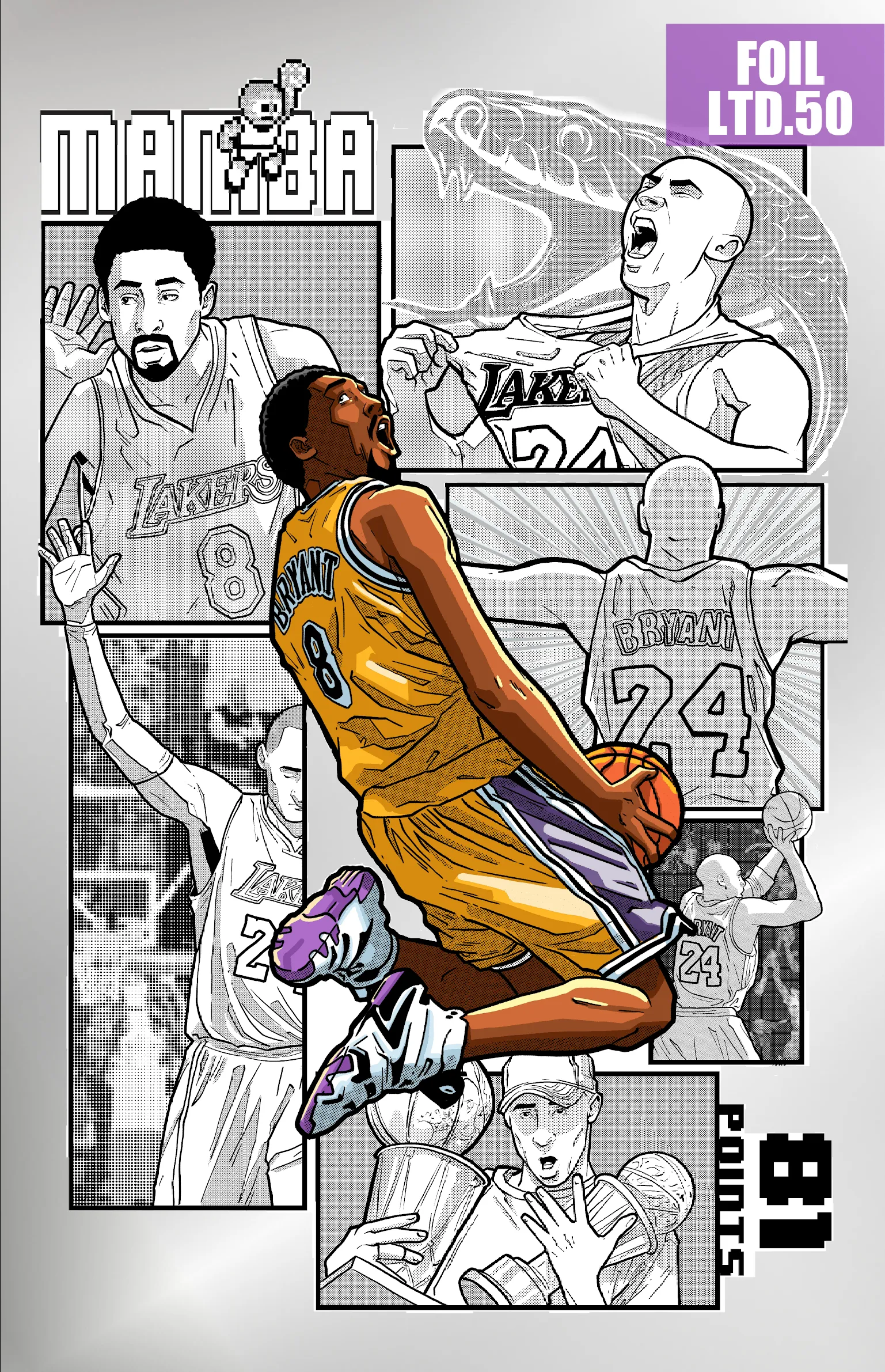 'CHROME MAMBA' MATTHEW WAITE COMIC ART BOOK /50