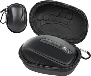 Comecase Hard Case Compatible with Logitech MX Anywhere 3S/ Anywhere 3/ Anywhere 2S/ Anywhere 2 Compact Wireless Mouse, Portable USB C Bluetooth Mouse Storage Box - BlackBag Only, Grey