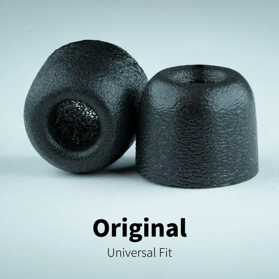 Comply 500 Core Series | Memory Foam Replacement IEM Ear Tips for KZ, Moondrop, FiiO Sennheiser & More | Superior Noise Isolation, Ultimate Comfort, Secure Fit | Variety, Black, Large (3 Pairs)