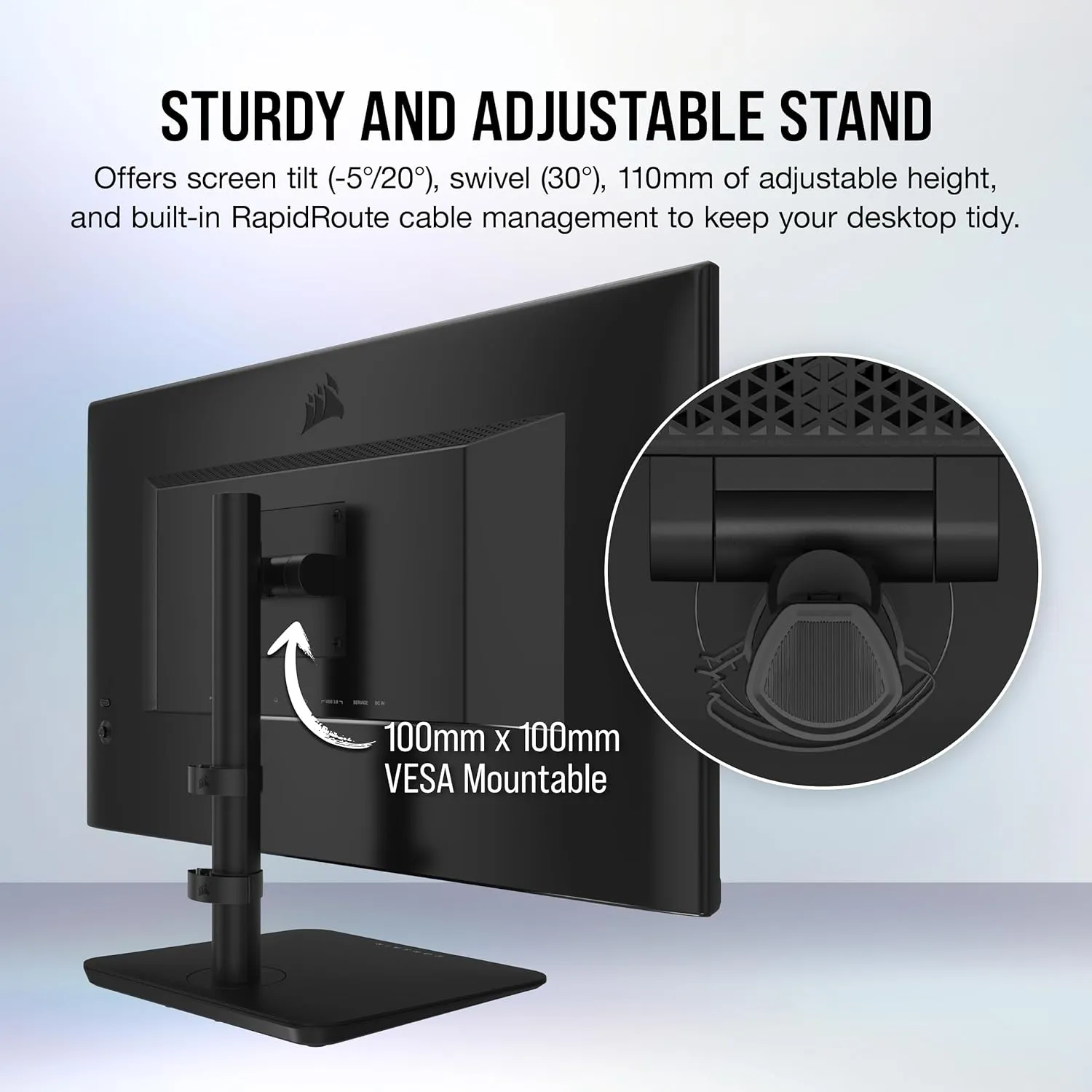 Corsair XENEON 315QHD165 32-Inch QHD IPS Gaming Monitor  2560 x 1440, 165Hz, 1ms, NVIDIA G-SYNC Compatible, AMD FreeSync Premium, HDR-Ready, DisplayPort 1.4, HDMI 2.0, USB 3.0  Black