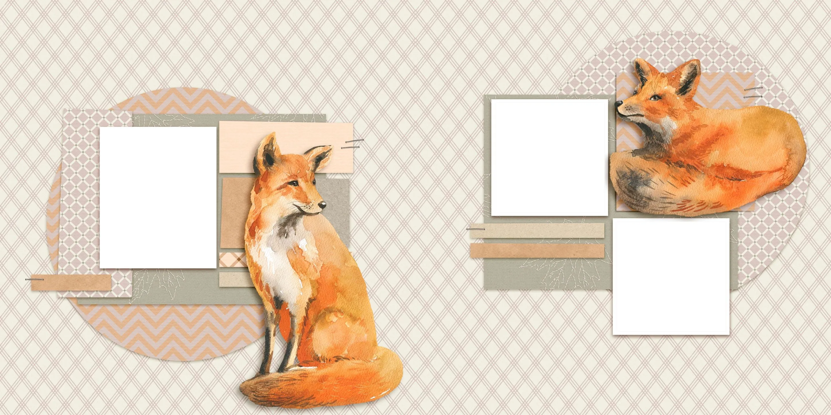 Cozy Autumn EZ Quick Pages -  Digital Bundle - 10 Digital Scrapbook Pages - INSTANT DOWNLOAD