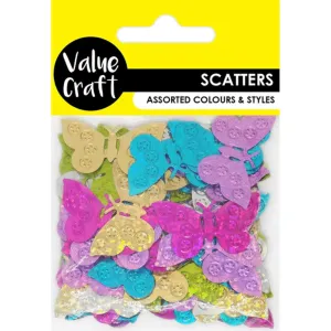 Craft Scatters - Large Holographic Butterflies