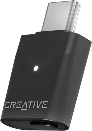 Creative BT-W6 Wireless Bluetooth 5.4 and LE Audio Transmitter with Snapdragon Sound, aptX Lossless, Low Latency and up to 24-bit / 96 kHz Audio, Works with PC/Mac/Gaming Consoles