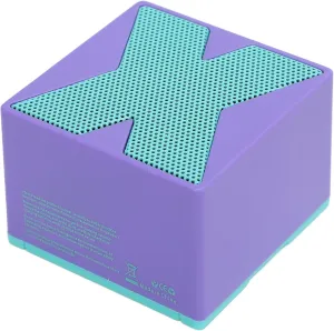 Cuifati Mini Bluetooth Speaker, HiFi Stereo Impressive Sound Speaker, IP54 Water Resistant, Portable Design, 500mAh Long Playtime, Small Bluetooth Speaker for Men Women (Violet)