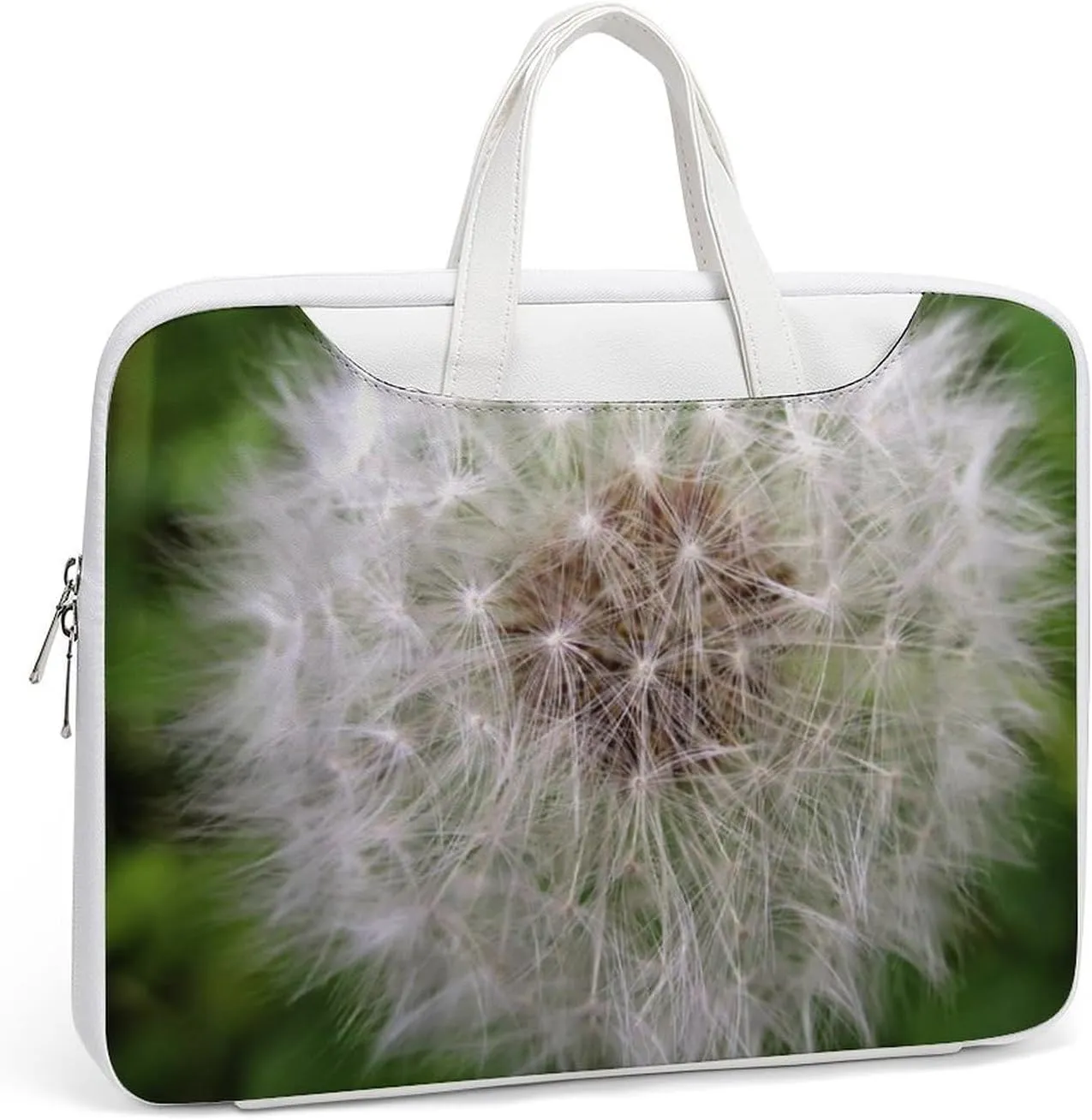 Dandelion Leather Bag Laptop Case Slim Water Resistant Computer Bags with Handle Briefcase for Work