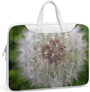 Dandelion Leather Bag Laptop Case Slim Water Resistant Computer Bags with Handle Briefcase for Work