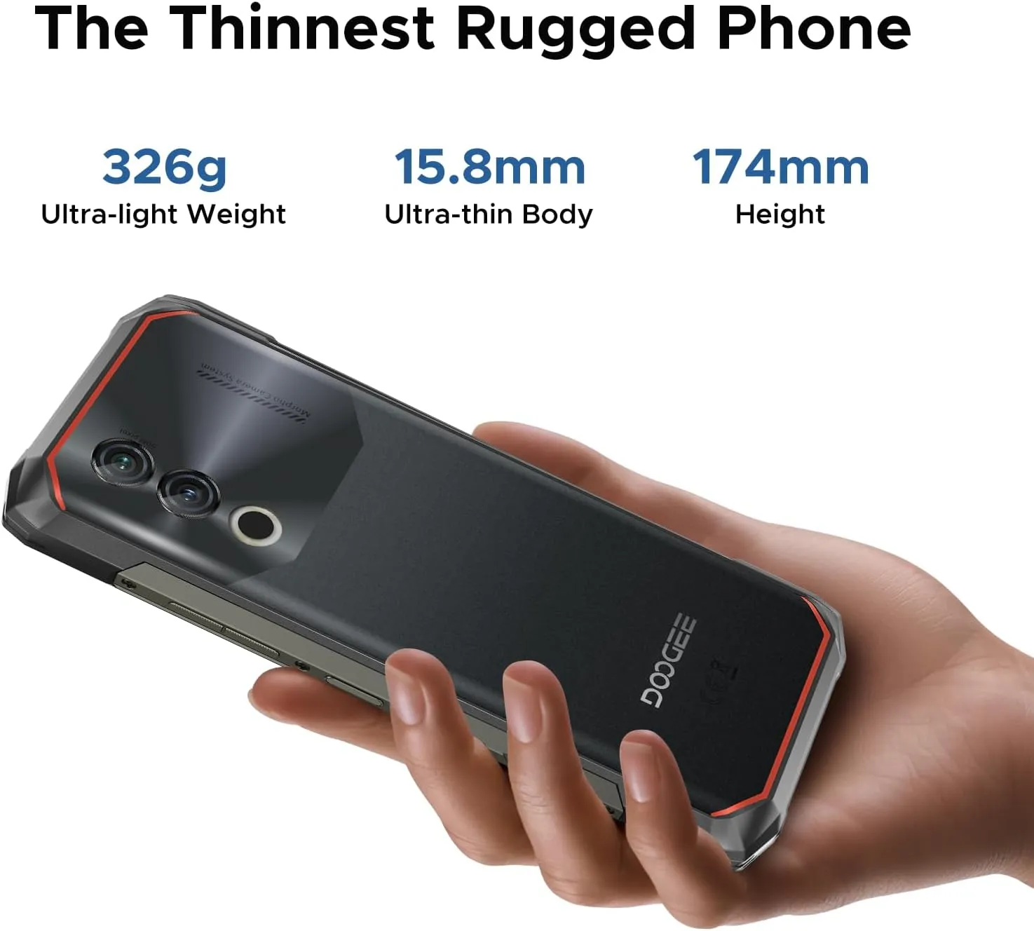 DOOGEE Blade10 Power Rugged Smartphone Unlocked,24GB 256GB/2TB, 10300mAh Rugged Phone, 6.6''HD 90Hz Android 14 Cell Phone, 50MP Camera, 3 Card Slots/Face Unlock/Fingerprint/NFC/Wi-Fi6E/IP69K