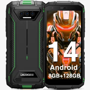 DOOGEE S41 Plus Rugged Smartphone 2024, 8GB RAM 128GB ROM/TF 1TB, 6300mAh Battery, 5.5" HD  Display, Android 13, IP68 Waterproof, Unlocked, Dual SIM 4G, NFC, OTG