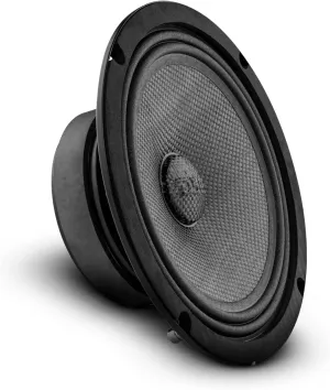 DS18 PRO-CF8.4SL 8" Shallow Carbon Fiber Water Resistant Cone Mid-Bass Loudspeaker 275 Watts Rms 4-Ohm - Great Speaker for Motorcycles and Powersports