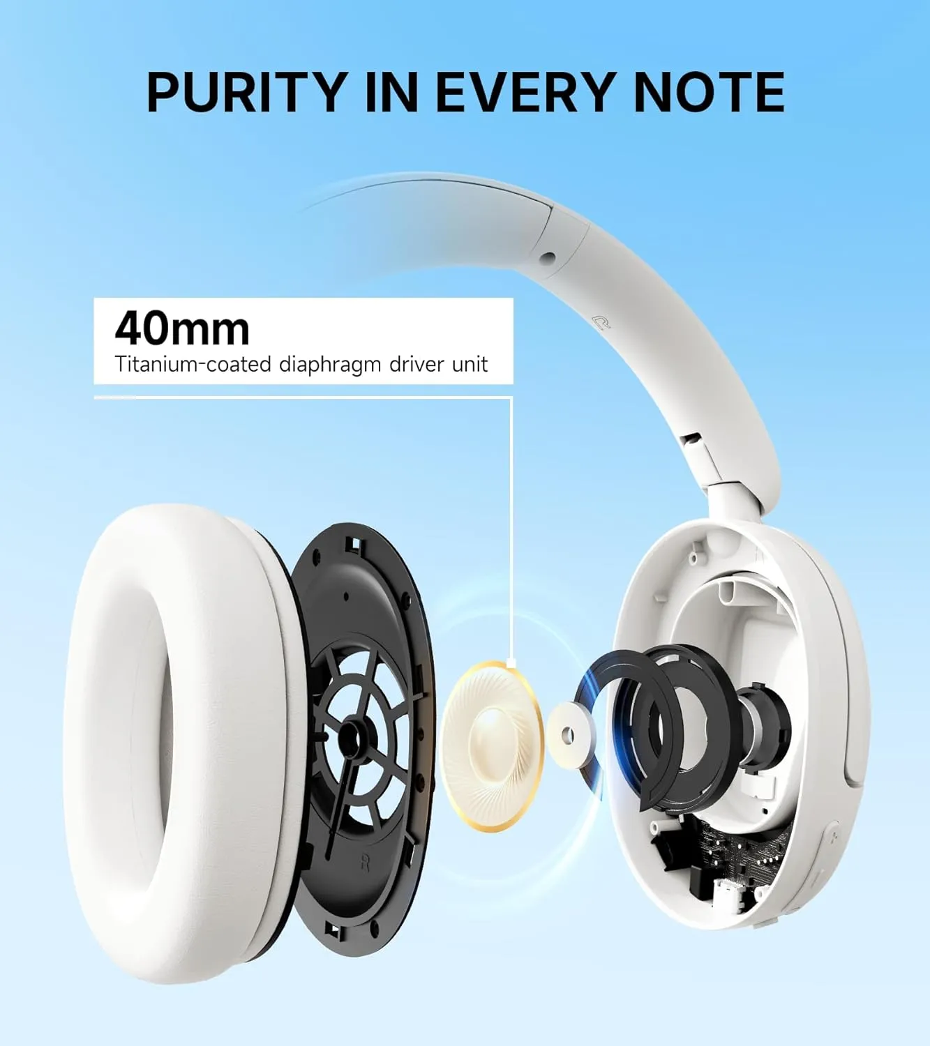 Edifier W800BT SE Wireless Over-Ear Bluetooth 5.4 Headphones - AI Call Noise Cancellation - 45H Playtime - Fast Charging - AAC Codec - Dual Device- Game Mode - Foldable - Gray
