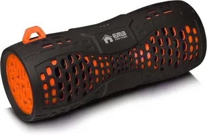 EMB ES900BT Water Resistant Super Loud Portable Bluetooth Speaker - Black On Orange