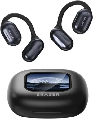 Erazer Xp2 True Wireless Open Ear Earbuds - Bluetooth 5.4, Screen Display (Black)