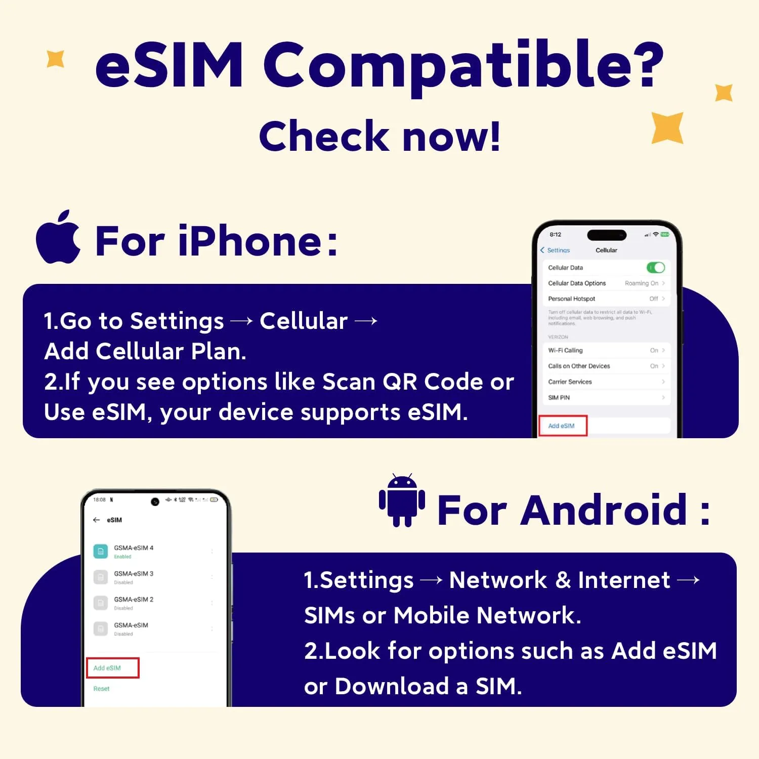 eSIM USA Prepaid 10GB High-Speed Data, 4G LTE Network, Compatible iOS & Android Devices, Mobile Hotspot, No Contract No SIM Card (15 Days)