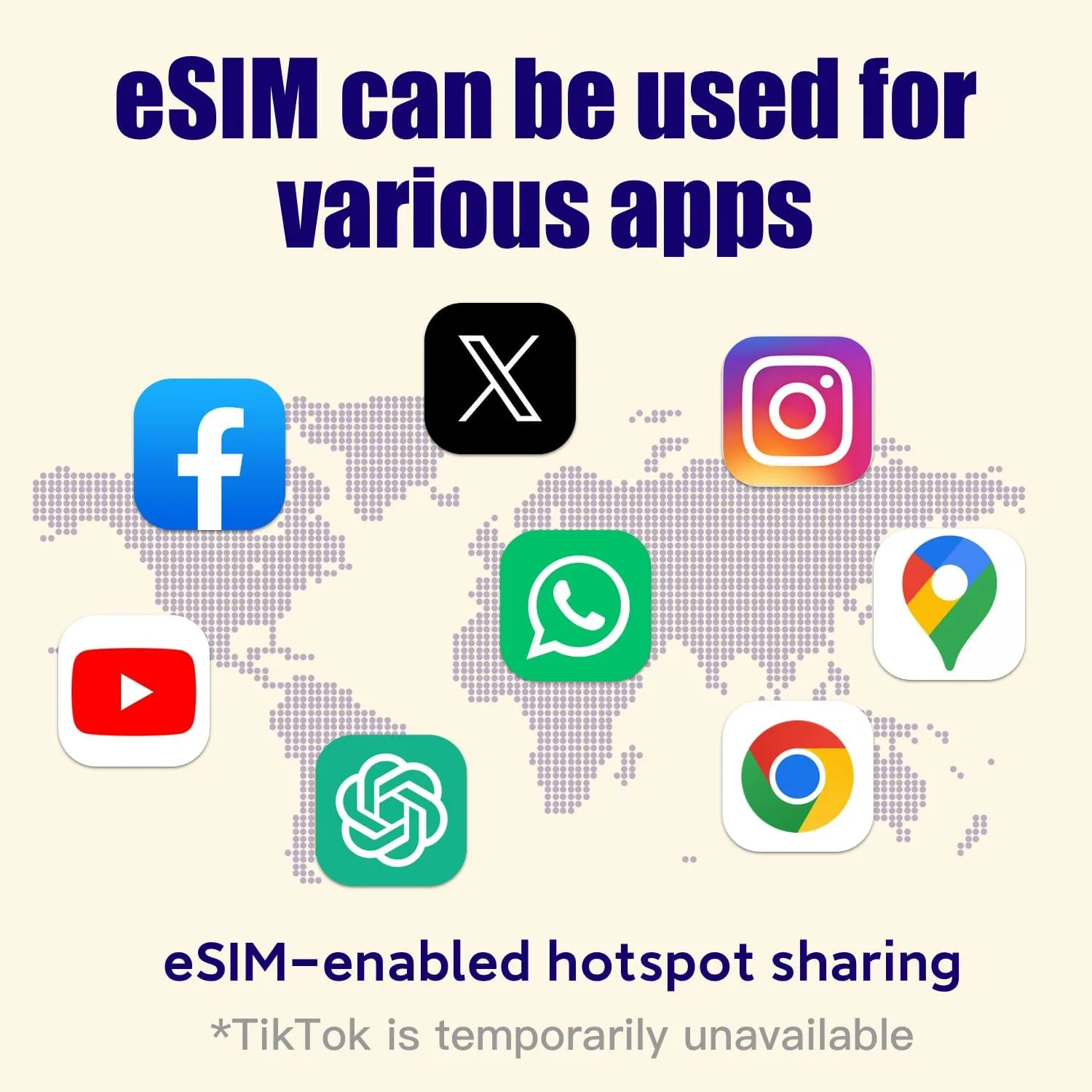 eSIM USA Prepaid 10GB High-Speed Data, 4G LTE Network, Compatible iOS & Android Devices, Mobile Hotspot, No Contract No SIM Card (15 Days)