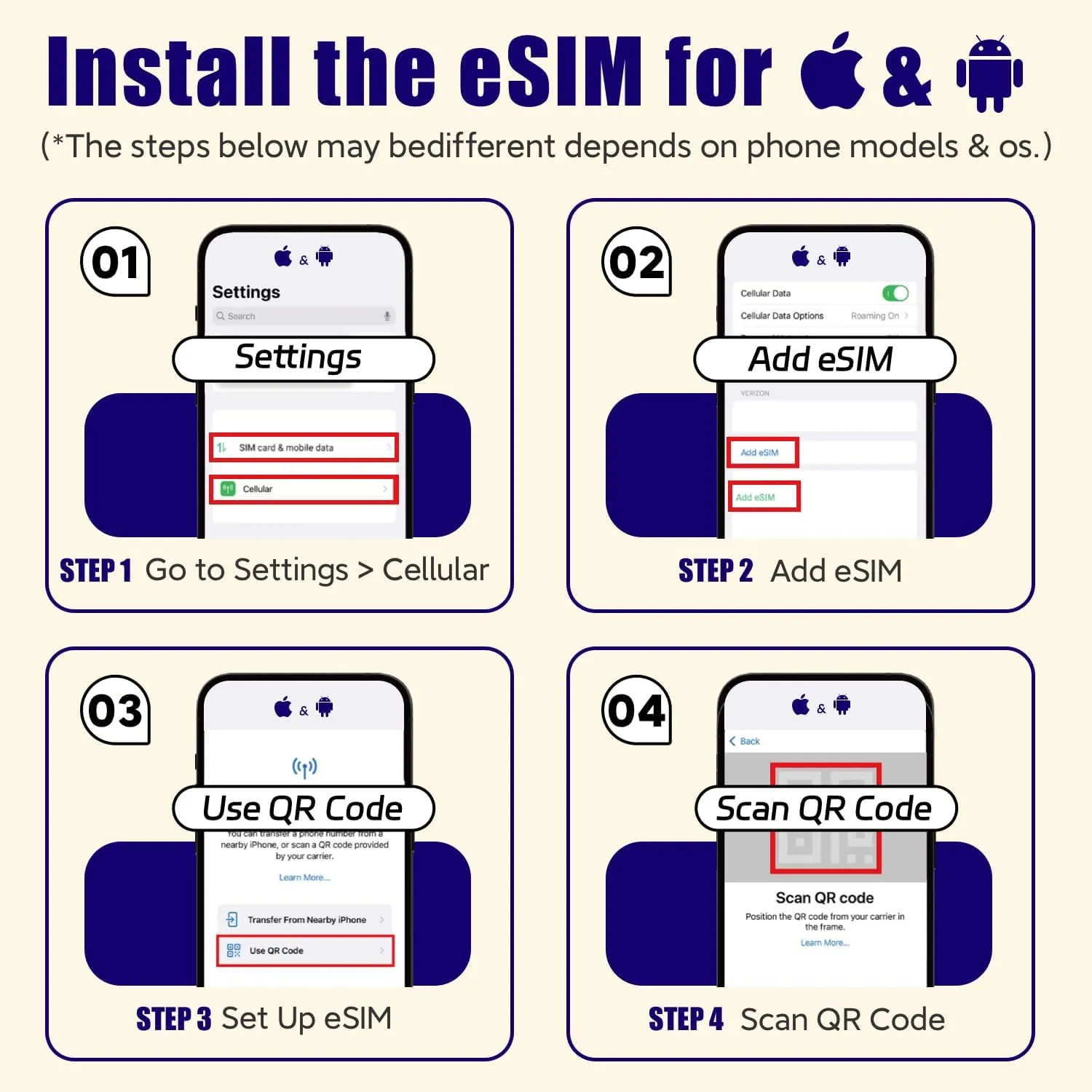eSIM USA Prepaid 10GB High-Speed Data, 4G LTE Network, Compatible iOS & Android Devices, Mobile Hotspot, No Contract No SIM Card (15 Days)