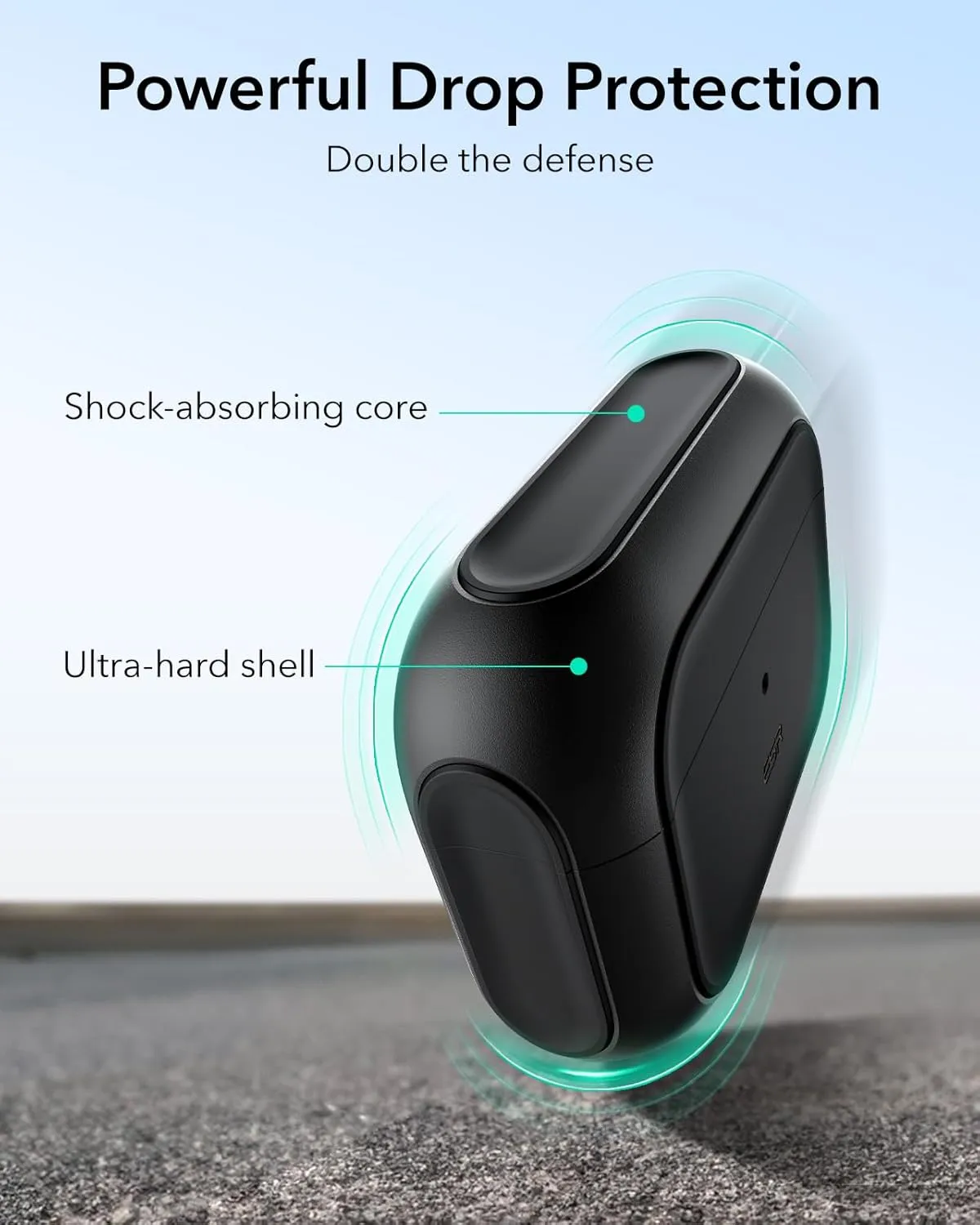 ESR for AirPods Pro 2 Case (HaloLock), Compatible with Airpods Pro Case 2nd / 1st Generation (2023/2022/2019), Compatible with MagSafe, Full Drop Protection Cover with Lanyard, Black
