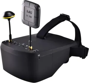 EV800D FPV Goggles with DVR - 5.8G 40CH 5 Inch Screen Build in Antenna Battery for Analog FPV Camera and Transmitter FPV Drone RC Car Airplane Hobby by Speedybee