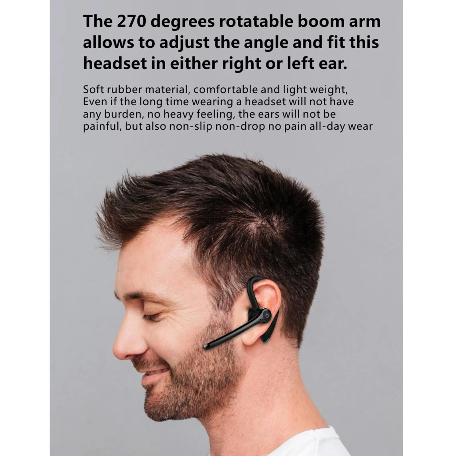 F910 Hanging Ear Style Dual Mic Noise Cancelling Bluetooth 5.0 Earphone