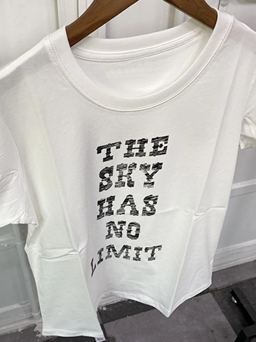 Fashionkova  Letter Graphic T-Shirts Woman 2022 Summer Cotton Cozy Tee Shirt Femme Casual Vintage Rock Punk Tshirts Top Clothes
