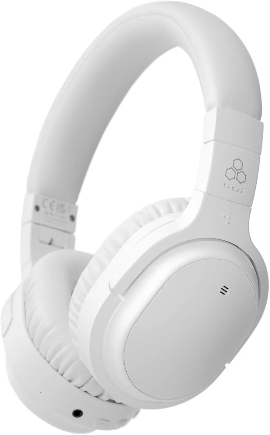 Final UX3000 Bluetooth Wireless Headphones, Hi-Fi Sound Quality, Hybrid Noise Cancelling, Maximum 35 Hours Music Playback, aptX Low Latency, Multipoint Connection, Designed in Japan (White)
