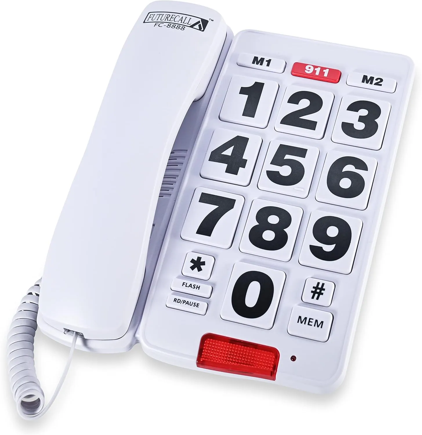 Future Call FC-8888 Big Button Phone for Seniors | Large Button Phones for Seniors | Phone for Visually Impaired and Telephones for Hearing Impaired | 40db Handset | Best Landline Phones for Seniors