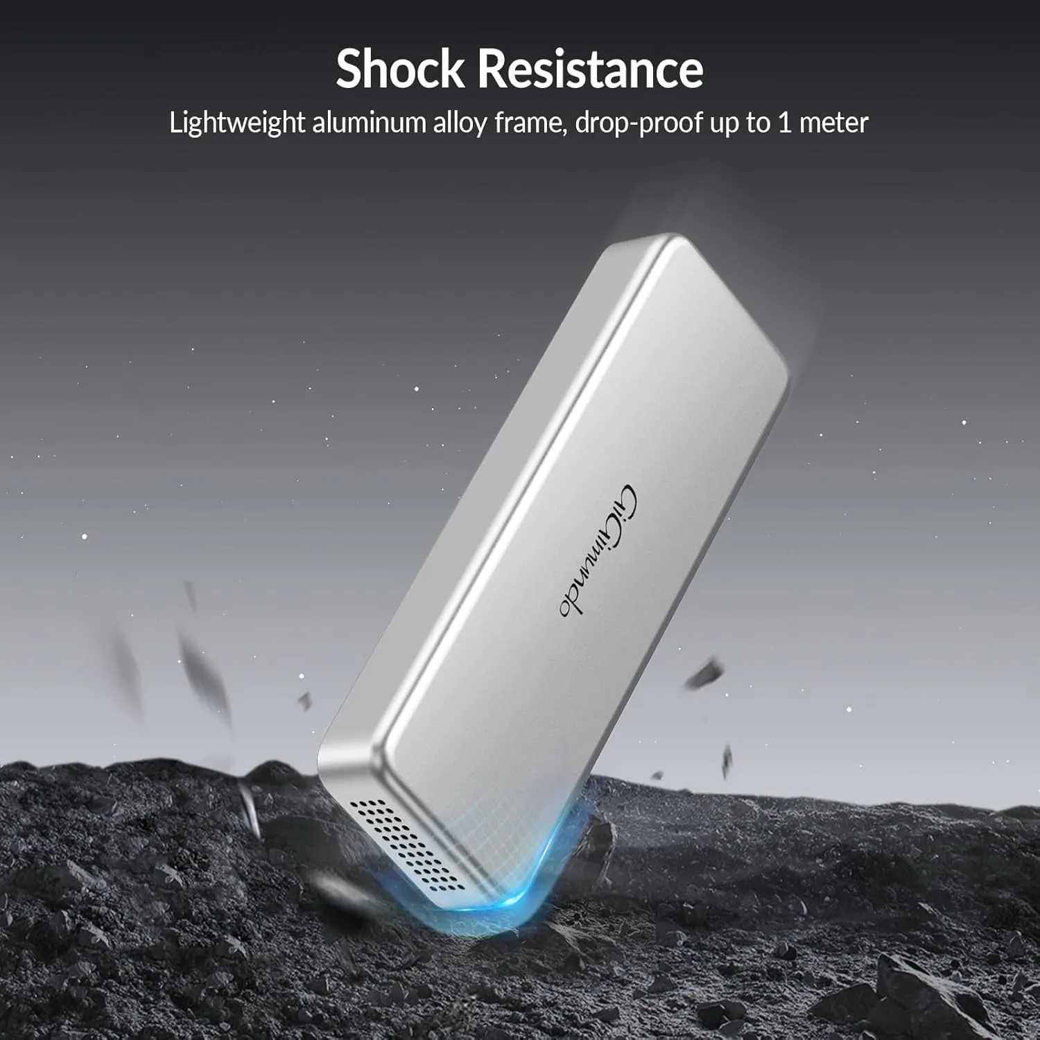 G40 USB4 40Gbps Portable SSD 1TB, CNC Crafted Aluminum, Built-in Active Turbo Fan External SSD for Content Creators and Creative Professionals, Up to 3200MB/S Ultra Fast Data Transfer