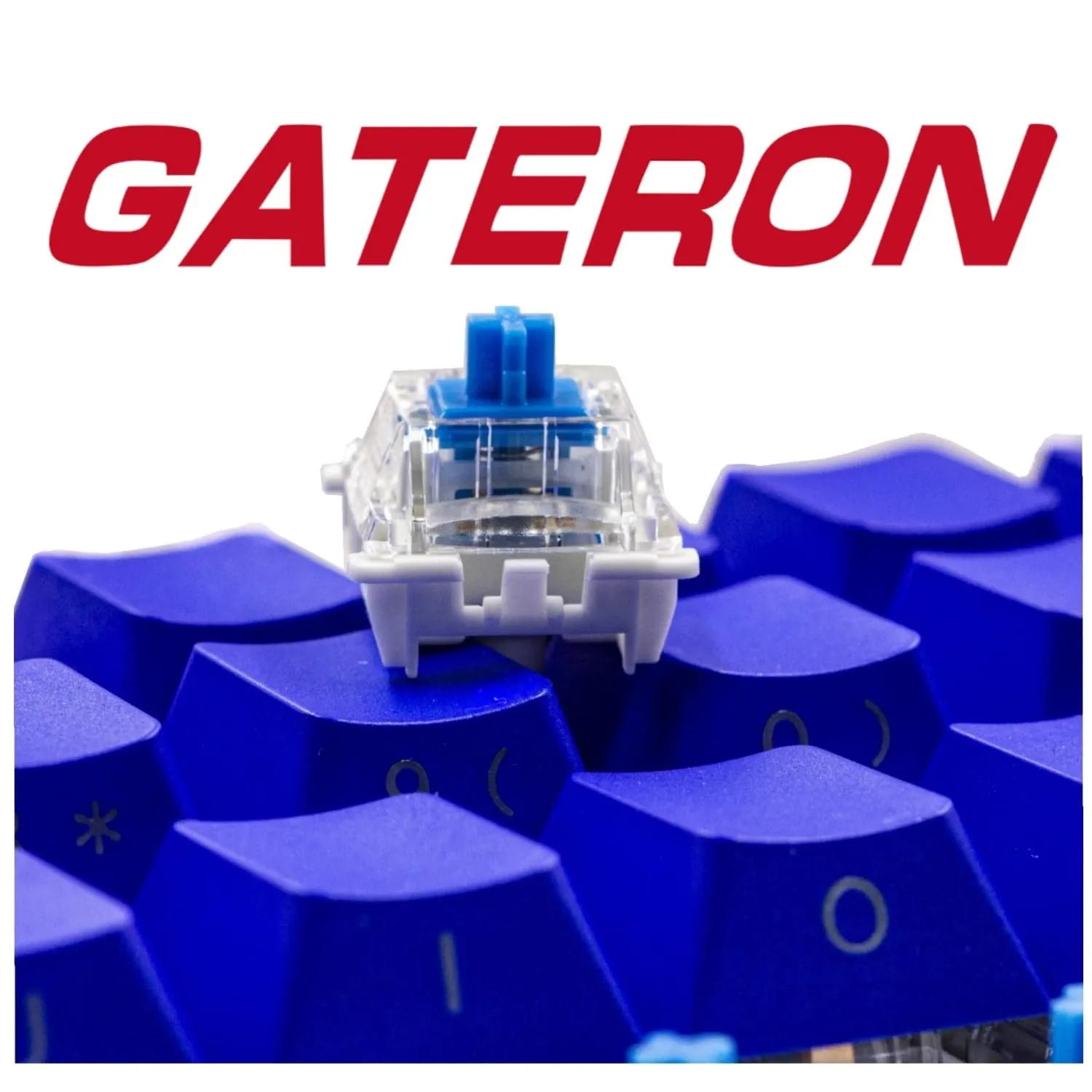 Gateron 70Pcs Pre lubed G pro V3.0 MX Mechanical Gaming Keyboard Split Tactile 60gf Switches,POM Stem Linear RGB SMD Switches 3 pin (Blue)