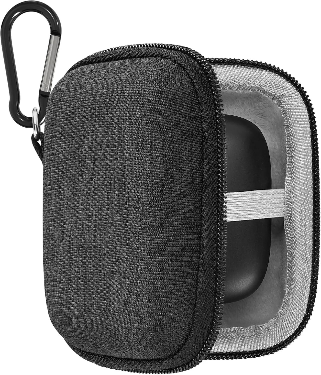Geekria Shield Earbuds Case Compatible with JBL, Huawei, Monster, 1MORE, ASUS, JVC, RODE, Beyerdynamic True Wireless Earbud, Replacement Hard Shell Travel Carrying Bag with Carabiner Clip