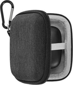Geekria Shield Earbuds Case Compatible with JBL, Huawei, Monster, 1MORE, ASUS, JVC, RODE, Beyerdynamic True Wireless Earbud, Replacement Hard Shell Travel Carrying Bag with Carabiner Clip