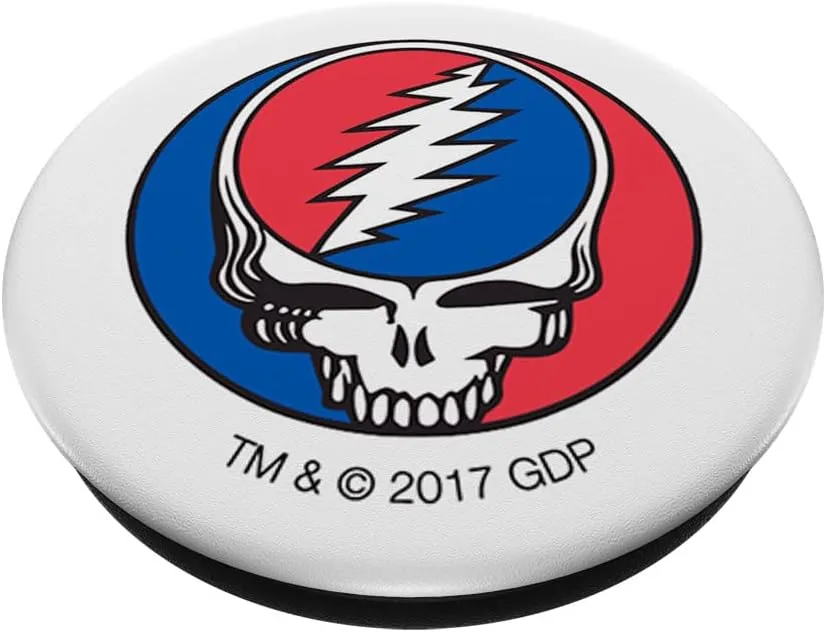Grateful Dead Grateful Dead Steal Your Face PopSockets Stand for Smartphones & Tablets PopSockets PopGrip: Swappable Grip for Phones & Tablets