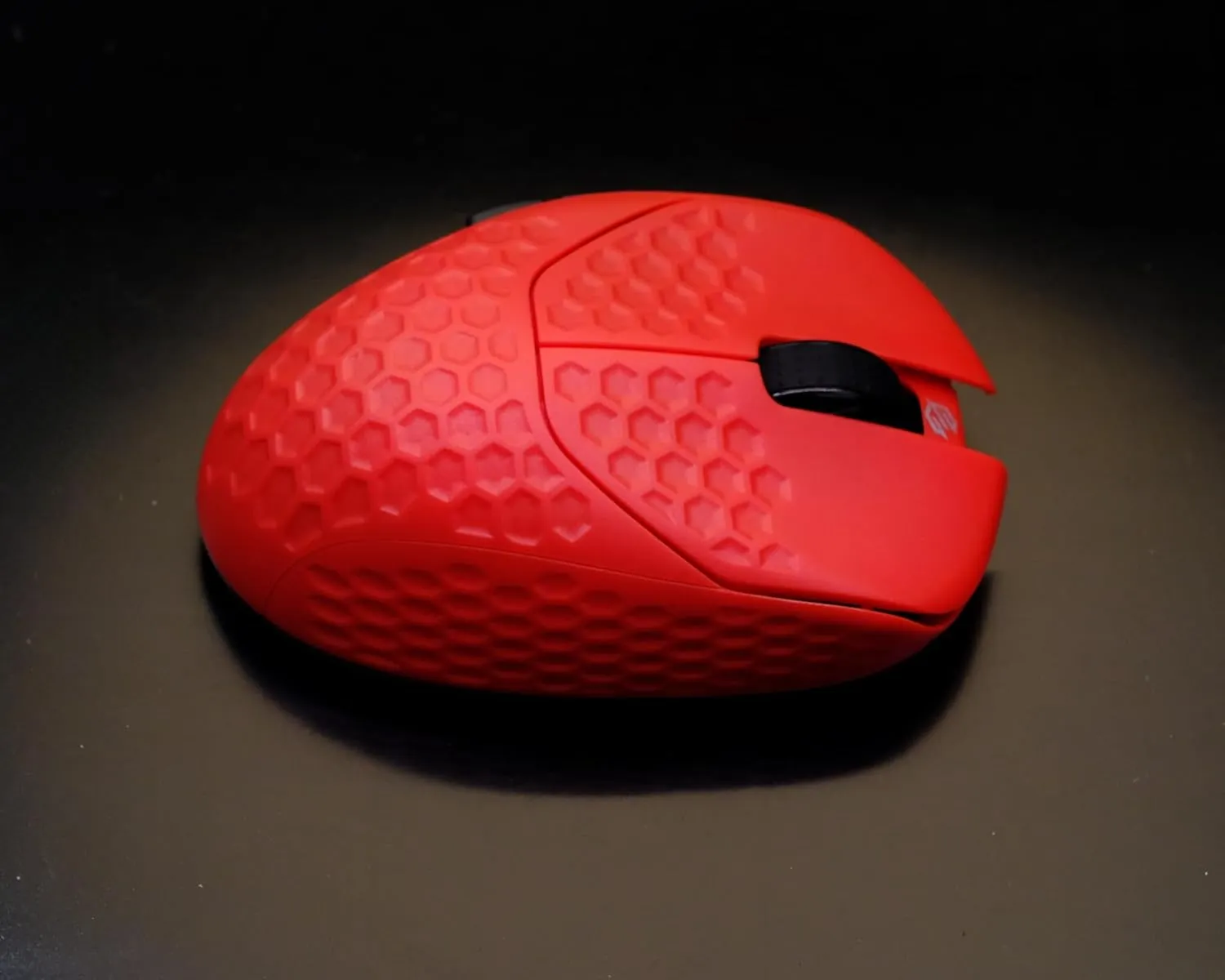 GWolves HTR Lightweight Wireless Fingertip Grip Gaming Mouse,~28Gram,8K-Report,Low Latency,PAW3395 26,000CPI,Nrf52840 CPU,6 Programmable Btns,On-Board Memory,PC/Mac and Laptop (No-Honeycomb, Red)