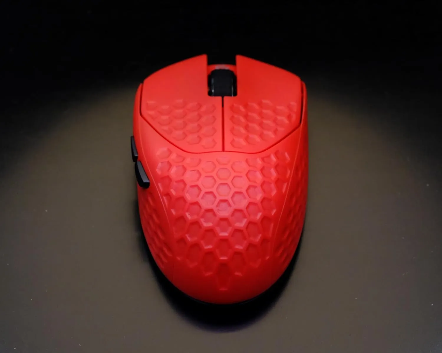 GWolves HTR Lightweight Wireless Fingertip Grip Gaming Mouse,~28Gram,8K-Report,Low Latency,PAW3395 26,000CPI,Nrf52840 CPU,6 Programmable Btns,On-Board Memory,PC/Mac and Laptop (No-Honeycomb, Red)