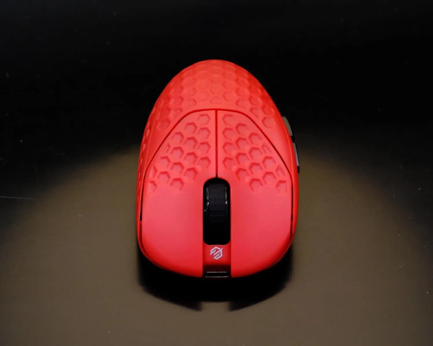 GWolves HTR Lightweight Wireless Fingertip Grip Gaming Mouse,~28Gram,8K-Report,Low Latency,PAW3395 26,000CPI,Nrf52840 CPU,6 Programmable Btns,On-Board Memory,PC/Mac and Laptop (No-Honeycomb, Red)