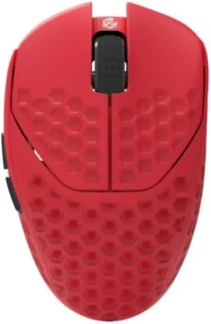GWolves HTR Lightweight Wireless Fingertip Grip Gaming Mouse,~28Gram,8K-Report,Low Latency,PAW3395 26,000CPI,Nrf52840 CPU,6 Programmable Btns,On-Board Memory,PC/Mac and Laptop (No-Honeycomb, Red)