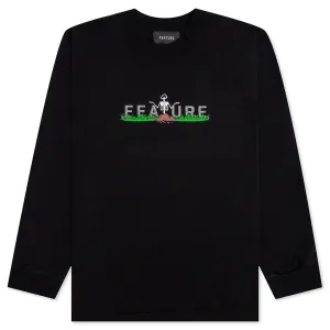 Halloween Fright or Flight L/S T-Shirt - Black