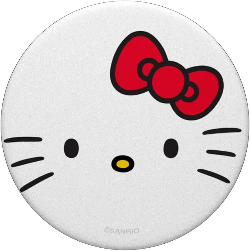 Hello Kitty Open Face PopSockets Stand for Smartphones and Tablets PopSockets PopGrip: Swappable Grip for Phones & Tablets