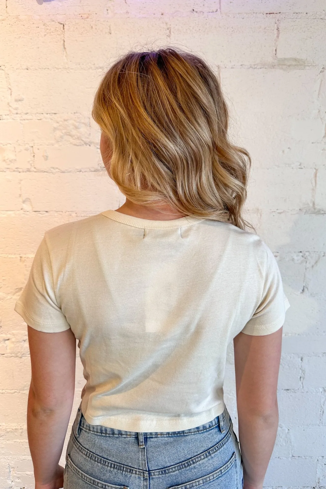 Holiday Cheers Cropped Tee