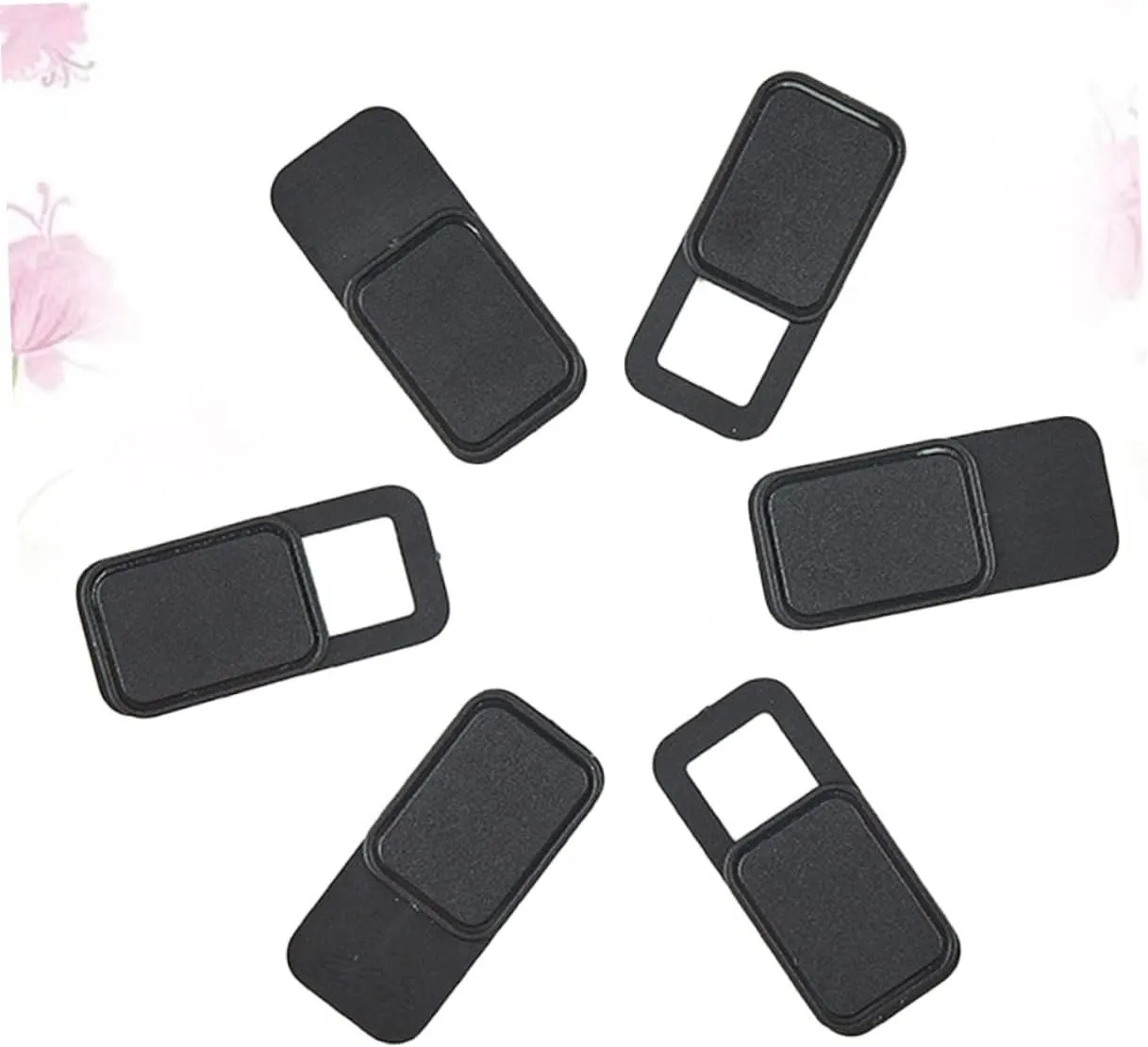 Homoyoyo 6pcs Laptop Webcam Cover Slider Privacy Protect for Computers Tablets Phones Metal Oval Shutter