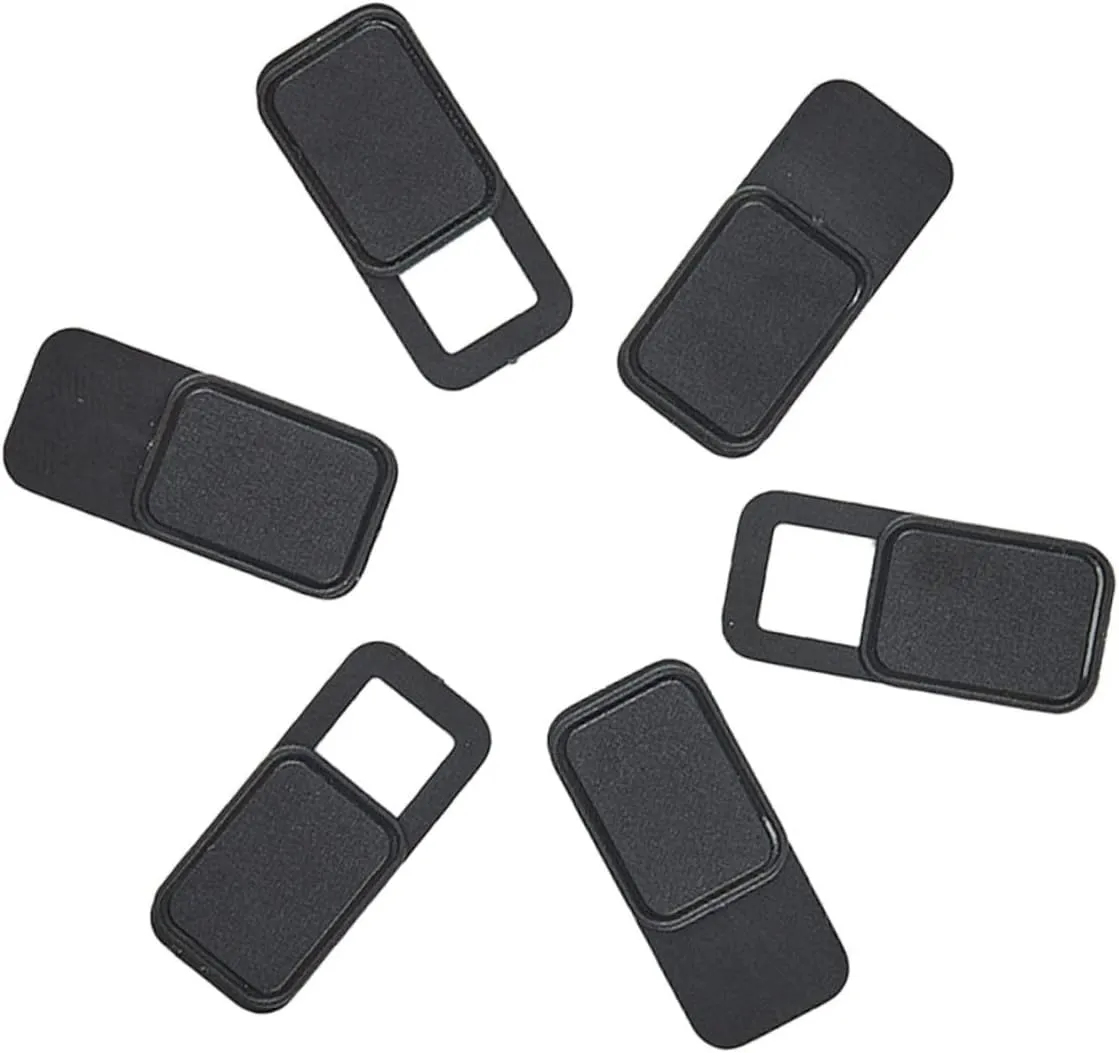 Homoyoyo 6pcs Laptop Webcam Cover Slider Privacy Protect for Computers Tablets Phones Metal Oval Shutter