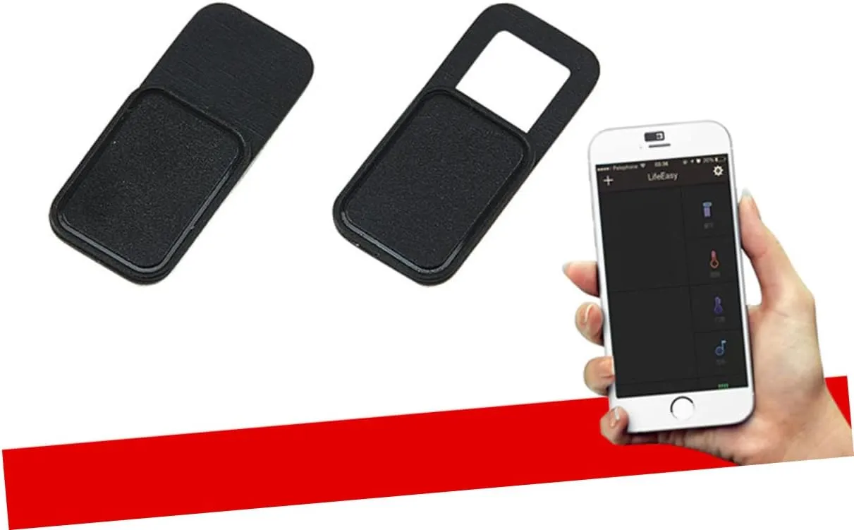 Homoyoyo 6pcs Laptop Webcam Cover Slider Privacy Protect for Computers Tablets Phones Metal Oval Shutter