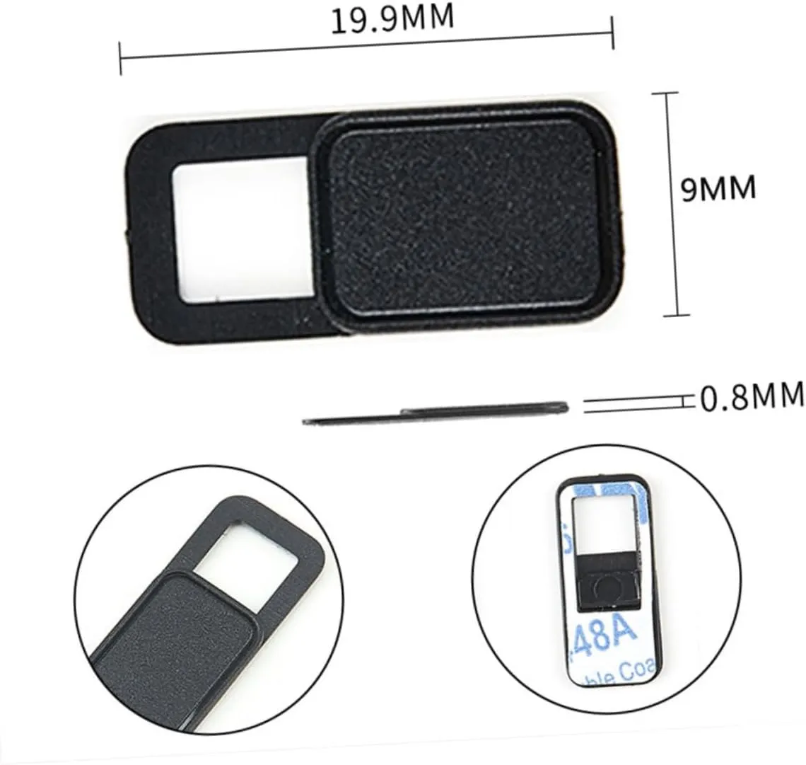 Homoyoyo 6pcs Laptop Webcam Cover Slider Privacy Protect for Computers Tablets Phones Metal Oval Shutter