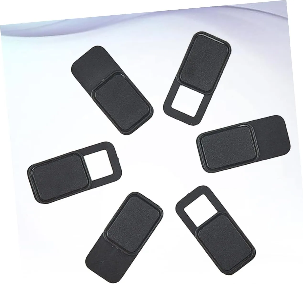 Homoyoyo 6pcs Laptop Webcam Cover Slider Privacy Protect for Computers Tablets Phones Metal Oval Shutter