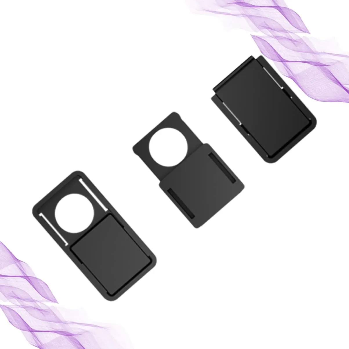 HOMSFOU 3pcs Laptop Privacy Camera Cover Slide Webcam Cover Slider Plastic Shutter for Computer Tablet Phone Protect Your Privacy