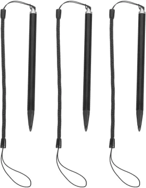 HOMSFOU 3pcs Touch Pen with Spring Rope Resistive Touch Screen Painting Pen Resistive Stylus Hard-tip Pen Anti-Lost for Pos PDA