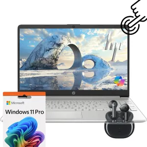 hp 15.6" Touchscreen Laptop | Copilot AI | Intel i5 10-Core Processor | Intel Iris Xe Graphics | 32GB RAM | 1TB SSD | USB Type-C | Long Battery Life | WiFi-6 | Bluetooth Earbuds | Windows 11 Pro