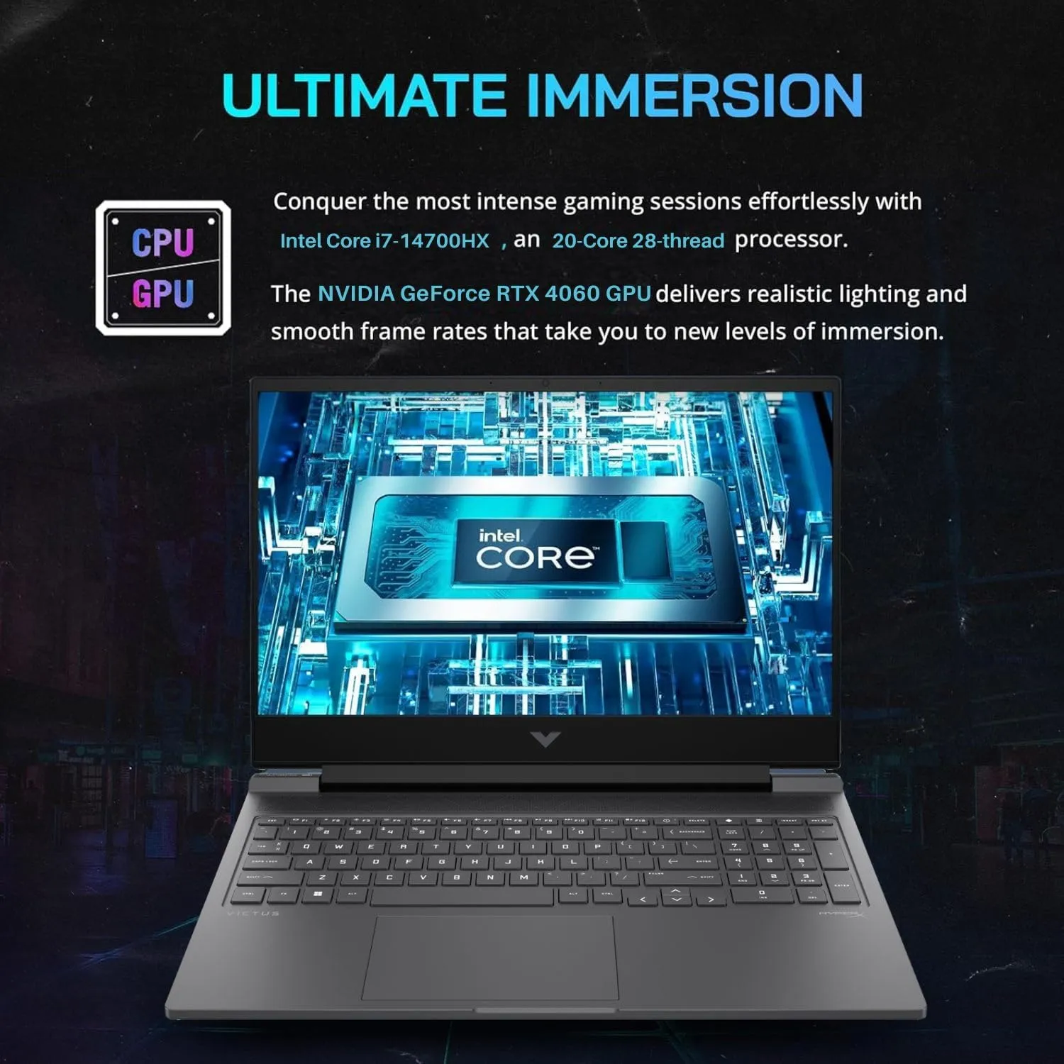 HP Victus 16.1" FHD 144Hz i7 RTX 4060 Premium Gaming Laptop, Intel i7-14700HX (Beats i9-13900H), NVIDIA GeForce RTX 4060, 64GB DDR5 RAM, 4TB SSD, W11P, with 512GB External SSD Bundle