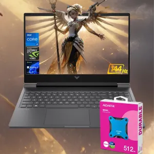 HP Victus 16.1" FHD 144Hz i7 RTX 4060 Premium Gaming Laptop, Intel i7-14700HX (Beats i9-13900H), NVIDIA GeForce RTX 4060, 64GB DDR5 RAM, 4TB SSD, W11P, with 512GB External SSD Bundle